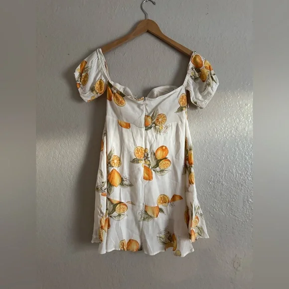 For Love and Lemons Lemonade Off the Shoulder Mini Dress - Picture 4 of 5